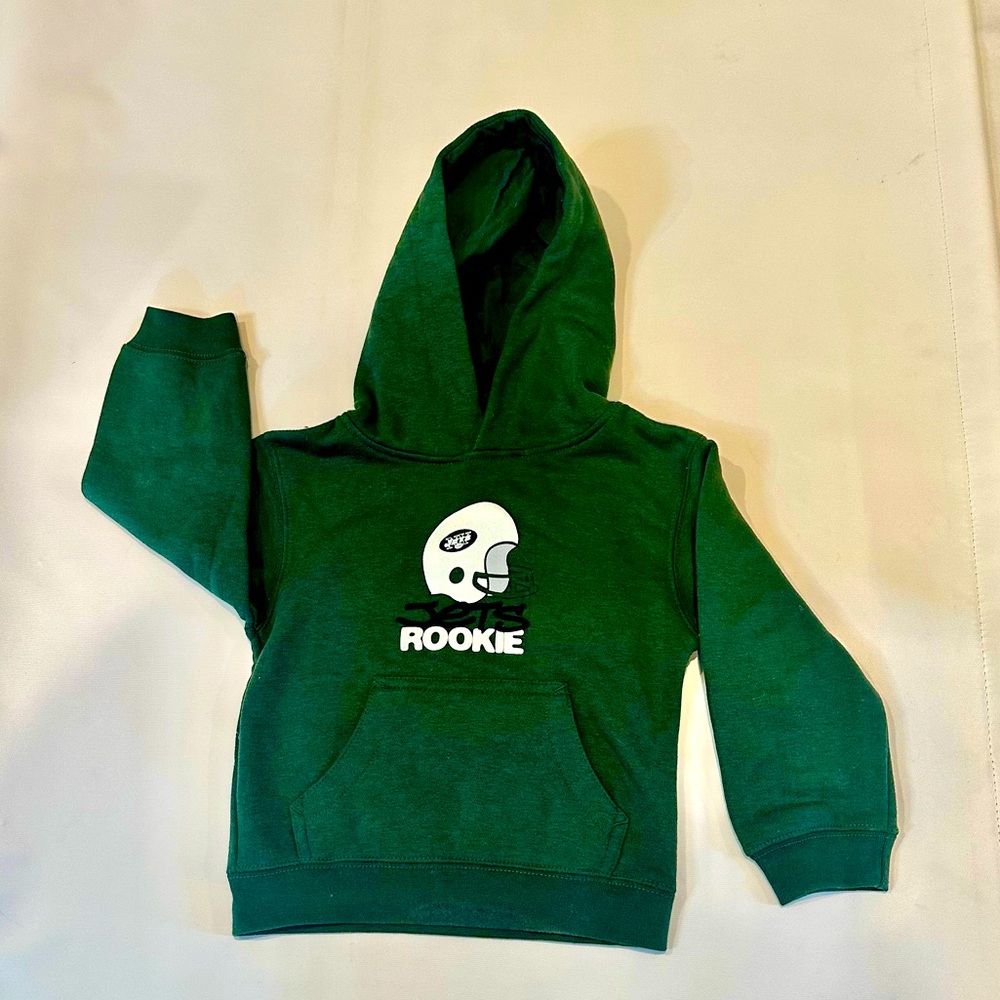 NWT New York Jets Hooded Sweatshirt with Pocket for Toddler/Baby 4T